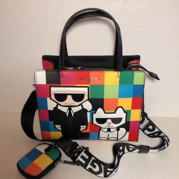 KARL LAGERFELD Colorful Tote Bag NWT